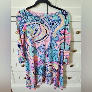 Euc Lilly pulitzer Edna dress tile wave   xs